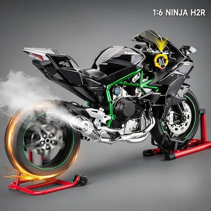 1:6 Ölçek Kawasaki H2R Çalışan Model